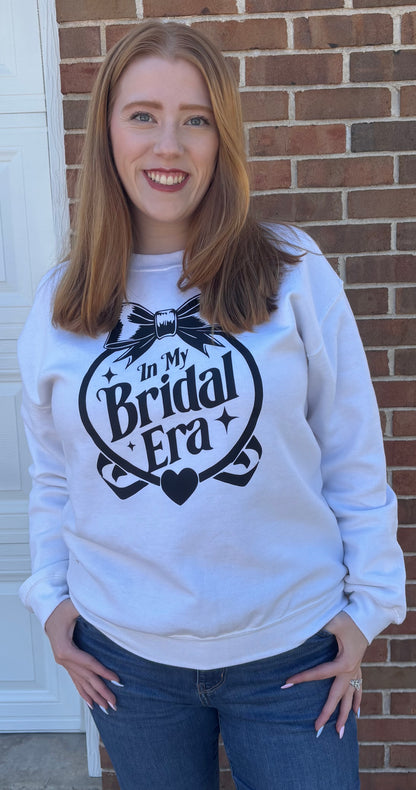 "In My Bridal Era" White Sweatshirt