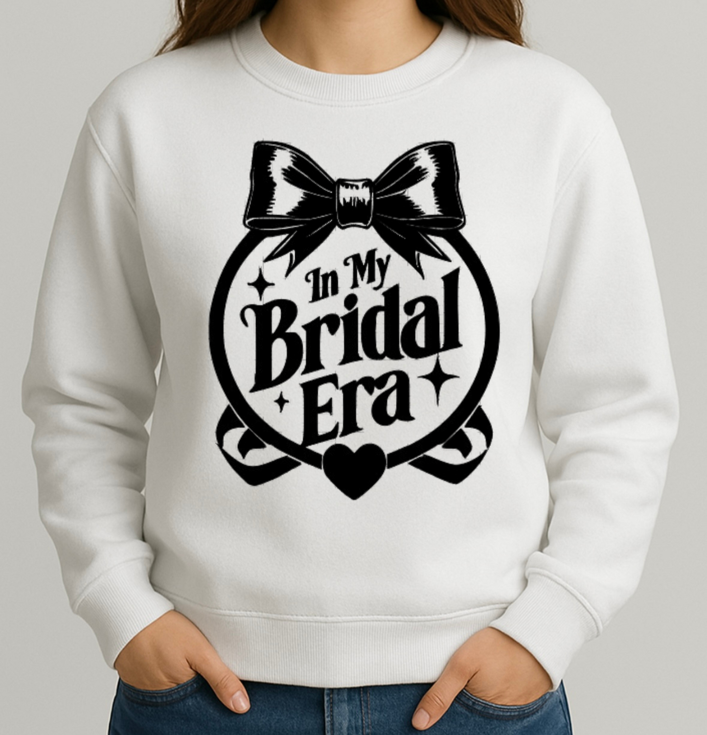 "In My Bridal Era" White Sweatshirt